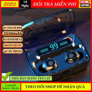 Tai Nghe Bluetooth AMOI F9 PRO TWS Không Dây | nút cảm ứng | Hiển thị % pin, Dung Lượng 3500Mah