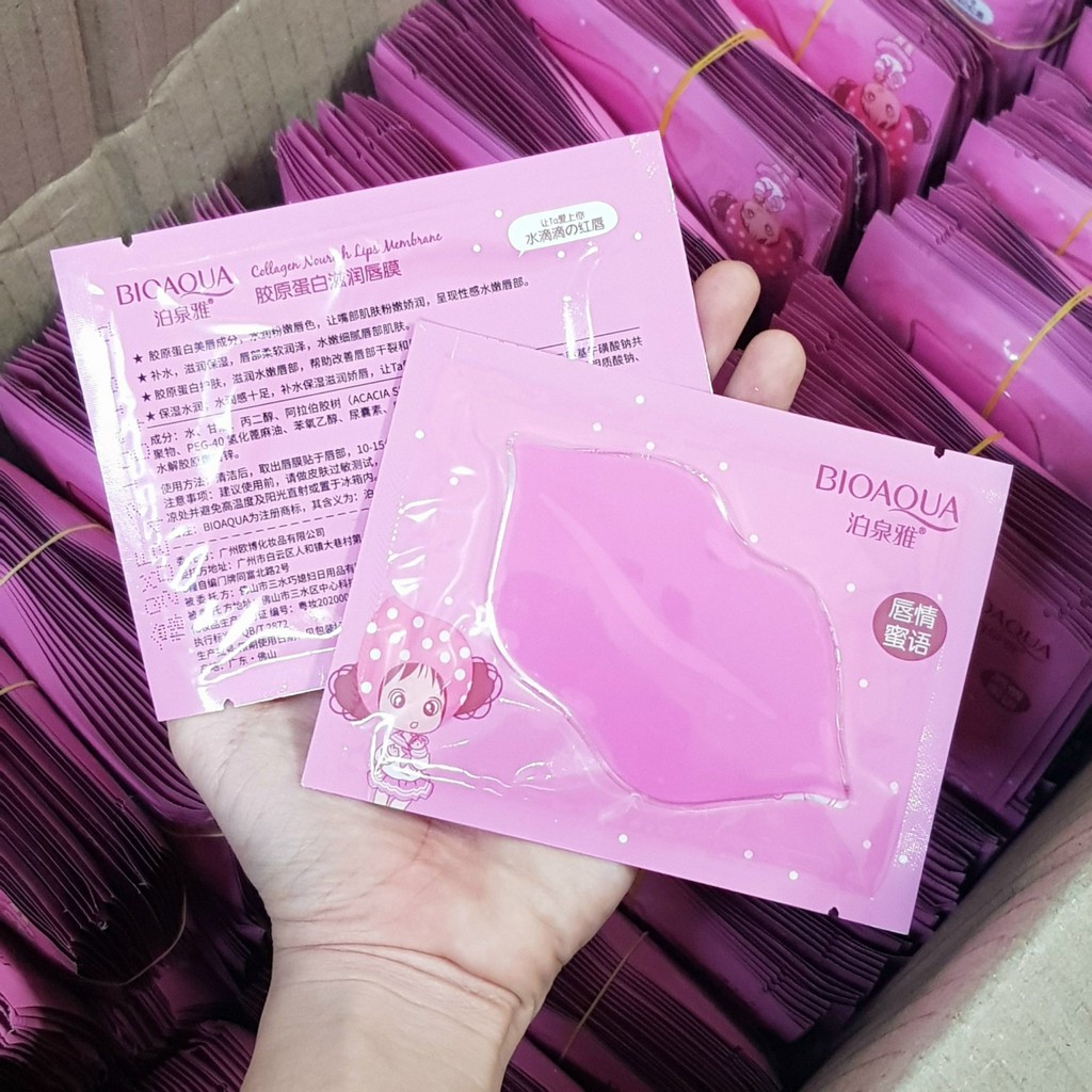 Mặt Nạ Môi Bioaqua Collagen Nourish Lips Membrane Mask