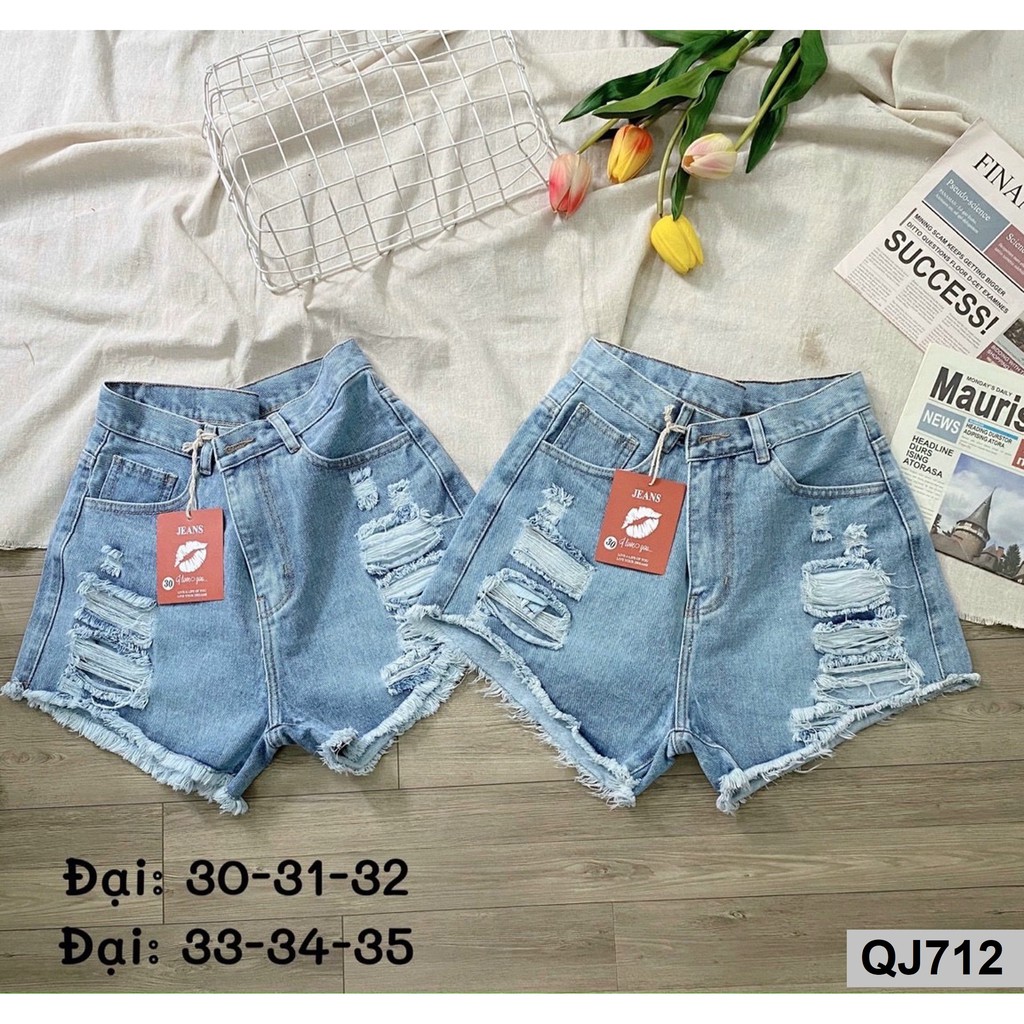 Quần đùi bò nữ size lớn trên 55kg QJ712