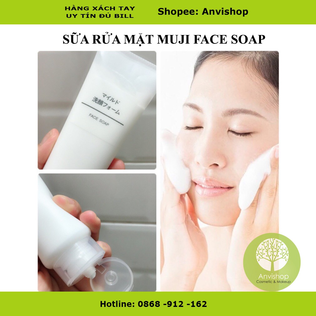 Sữa Rửa Mặt Muji Face Soap Moisture