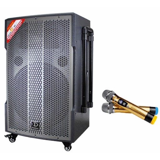 Loa kéo Dalton TS-15G500X (Kèm 2 mic ko dây) 600W Bass 40cm - Hỗ trợ kết nối Bluetooth, thẻ SD, USB
