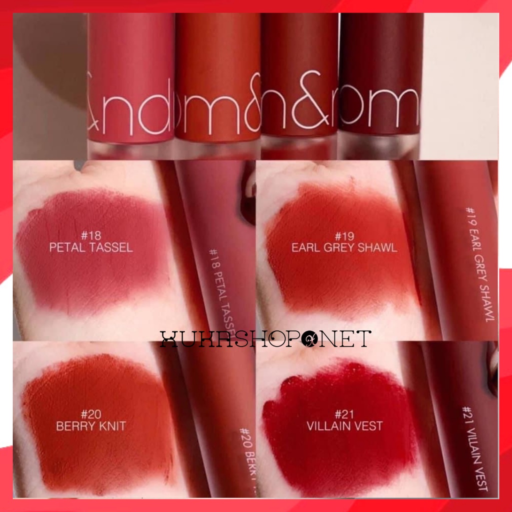 Son Romand Zero Velvet Tint màu vintage