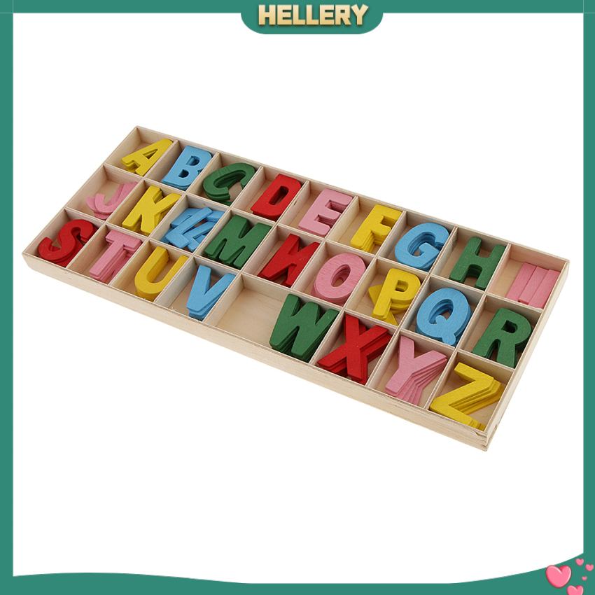 Hộp 156 Chữ Cái Bằng Gỗ Dùng Để Trang Trí Cho Bé