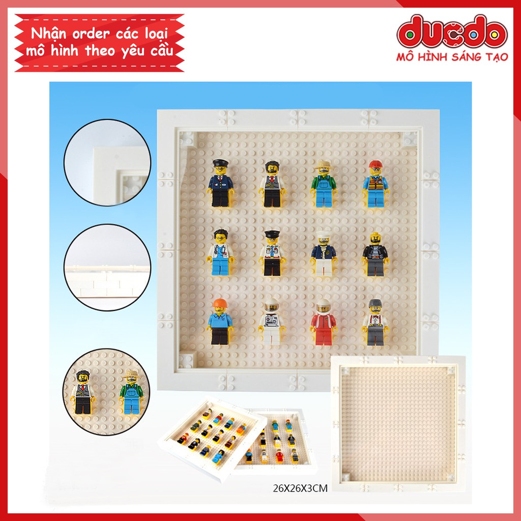 Khung tranh trang trí trưng bày cho Minifigures siêu đẹp - Đồ chơi Lắp ghép Xếp hình Mini