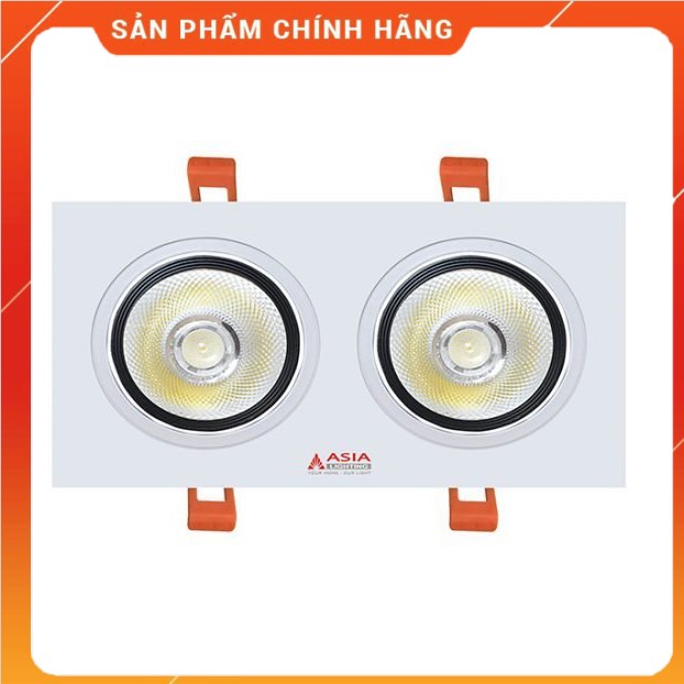 Đèn led âm trần một, đôi, ba 10Wx2; 10wx3 Asia hàng chính hãng
