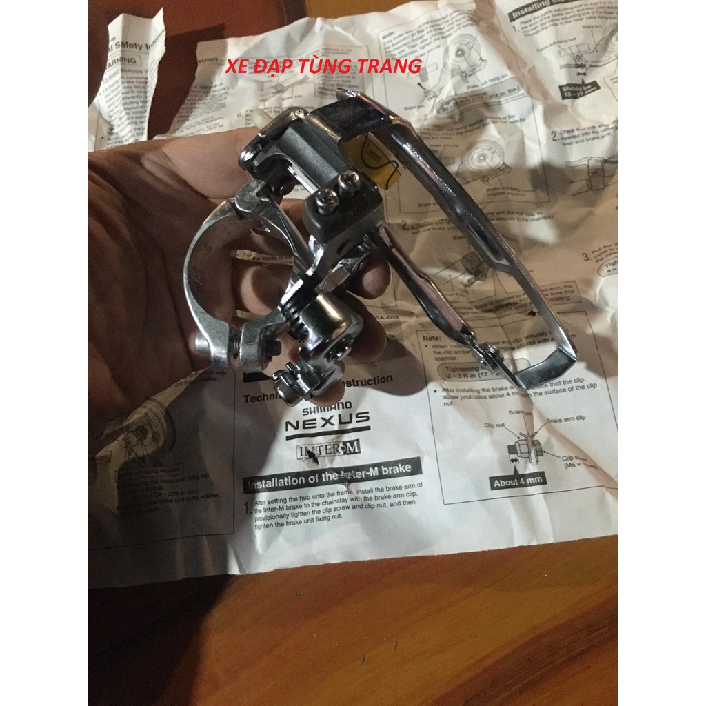 Gạt đĩa Shimano NEXAVE 3 tốc độ . Chính hãng SHIMANO Made in Japan