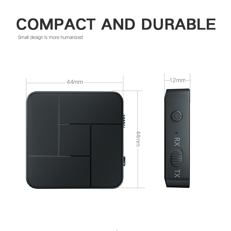 Bộ Chuyển Đổi Âm Thanh Bluetooth 5.0 2 Trong 1 Jack Cắm 3.5mm Cho Tai Nghe / Tv / Pc