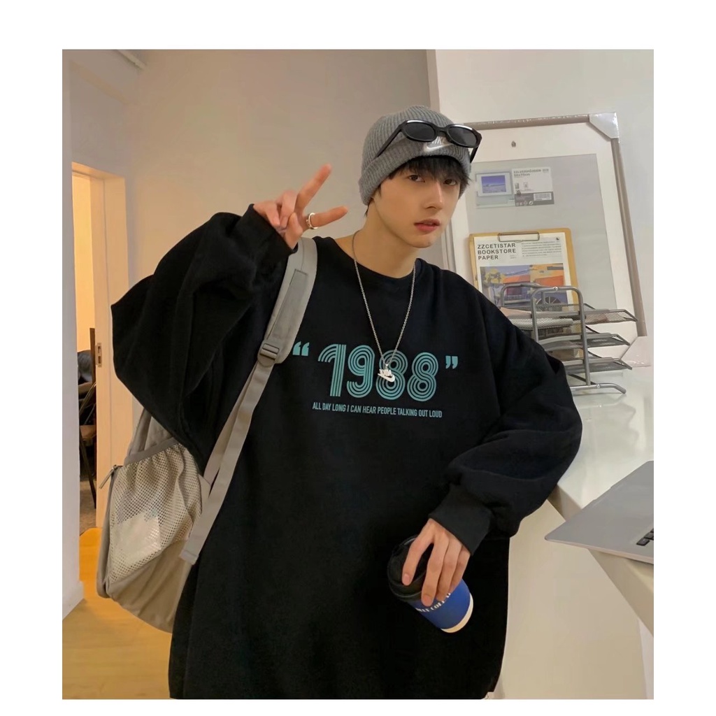 Áo len ngoại cỡ trang trí số 1988 thời trang Hàn Quốc size M-5XL chất lượng cao dành cho các cặp đôi