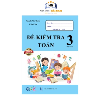 Sách - đề kiểm tra toán 3 học kì 1 qbooks 1 cuốn