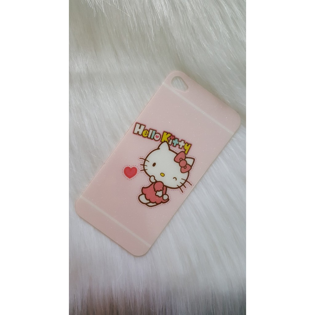 combo miếng dán cường lực mặt trước và sau hình Hello Kitty Iphone 4/4S