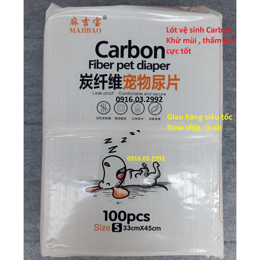 Lót vệ sinh chó mèo Carbon khử mùi, thấm hút