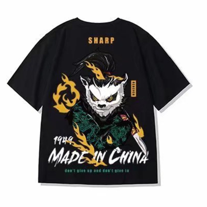 Áo Thun Tay Ngắn Dáng Rộng In Chữ Phong Cách Hàn Quốc Thời Trang Mùa Hè Cho Nam Và Nữ [M-8XL]