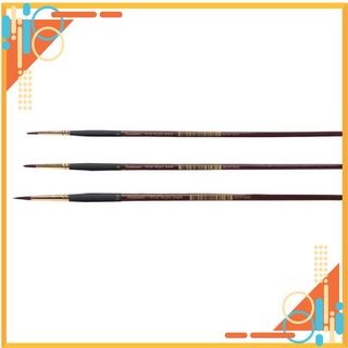 Cọ vẽ Acrylic đầu tròn 3 cây cỡ 2 6 10 Renaissance Thái Lan