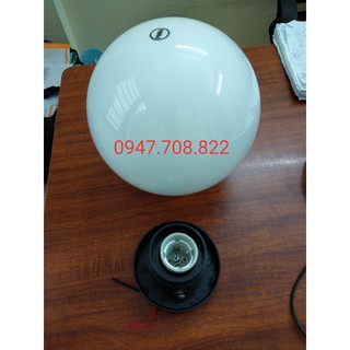 Đèn cầu trắng đục D200