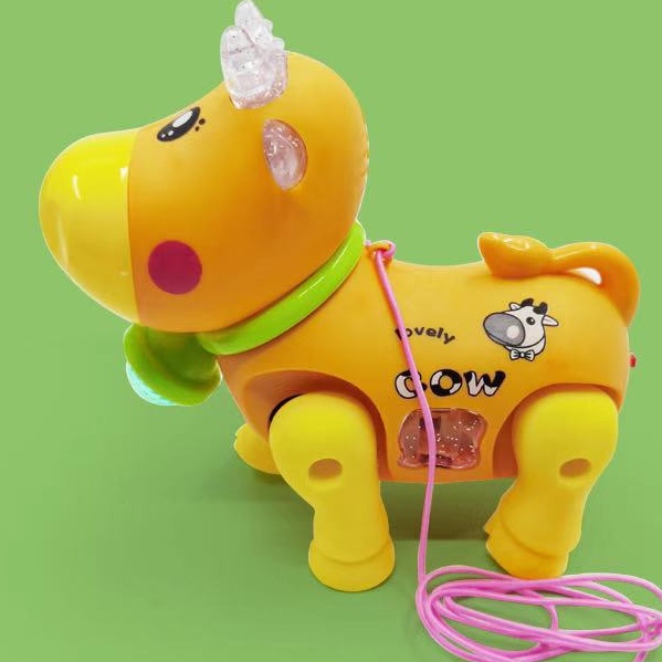 Đồ Chơi Chú Bò Chạy Bộ   Phát Sáng  âm Thanh Vui Nhộn Size Đại
