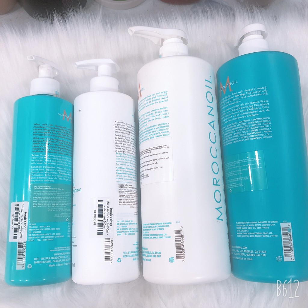 BỘ GỘI XẢ SUÔN MƯỢT MOROCCANOIL SMOOTH 250ML / 500ML VÀ 1000ML