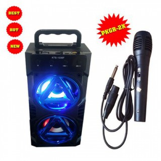 Loa bluetooth kts-1036 kèm micro có dây