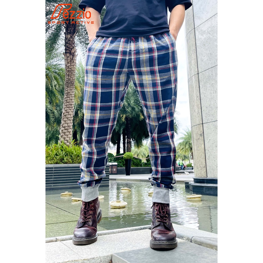 Quần jogger nam , quần dài nam caro , quần dài hàn quốc ,  quần nam caro Fezzio chính hãng