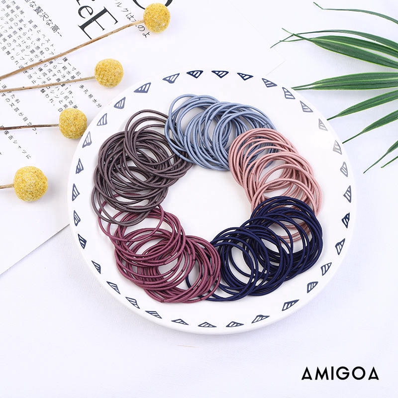 ✨✨Túi 100 sợi thun cột tóc Hàn Quốc du lịch siêu dễ thương