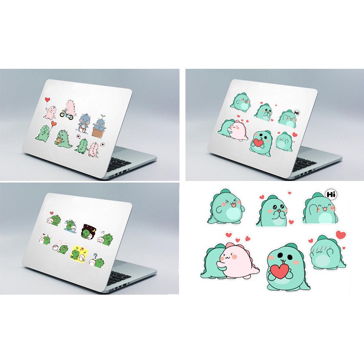 Sticker khủng long A3 S30T10 chống thấm nước decal sticker dán laptop mũ bảo hiểm xe sticker cao cấp chủ đề