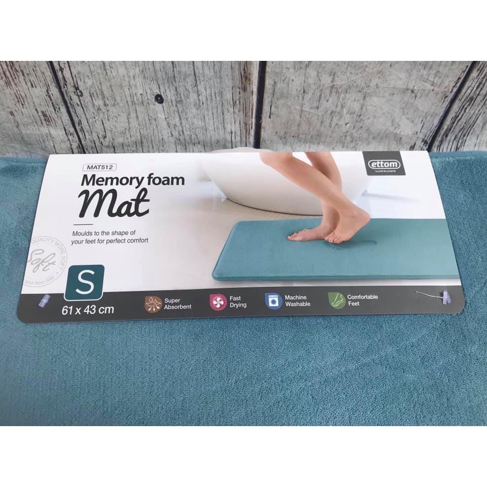 THẢM CHÙI CHÂN LOCK&amp;LOCK MEMORY FOAM MAT512 Size S