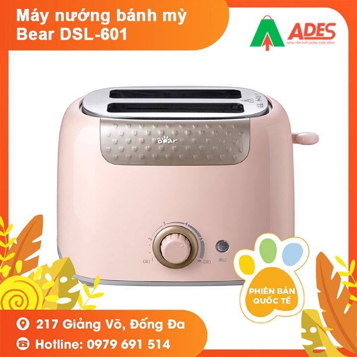 Máy Nướng Bánh Mì Bear DSL-601 - Bảo Hành Chính Hãng 18 Tháng - Làm Nóng Bánh Mì, Nướng Bánh - NEW 2021