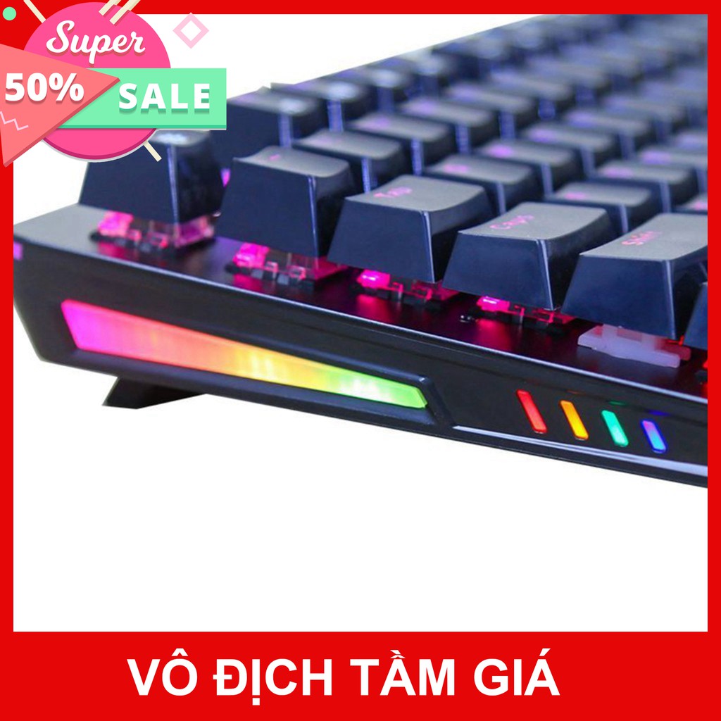 Bàn phím cơ gaming Fuhlen S Subverter led RGB - Blue Switch Black - Chính hãng - Có tem chống hàng giả