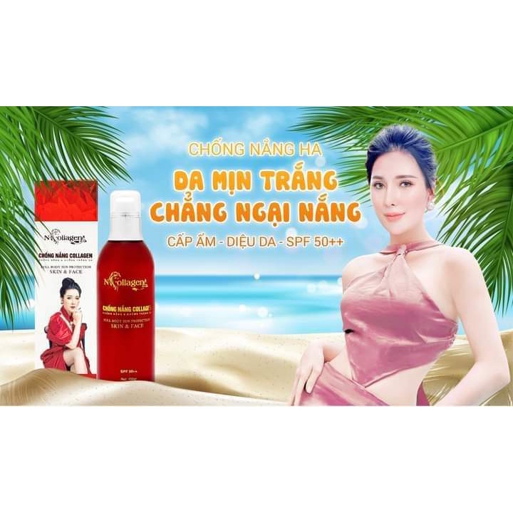 Kem Chống Nắng HA NCOLLAGEN - Chống Nắng & Dưỡng Trắng Da N Collagen