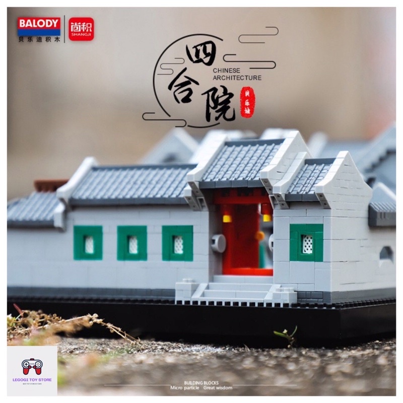 Đồ chơi lắp ghép Legogi xếp hình VƯỜN CẢNH TÔ CHÂU Trung Hoa cổ xưa mô hình nanoblock