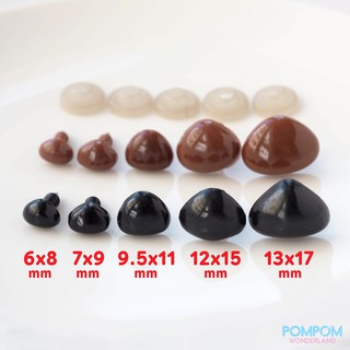 Cặp mũi thú nhựa tam giác