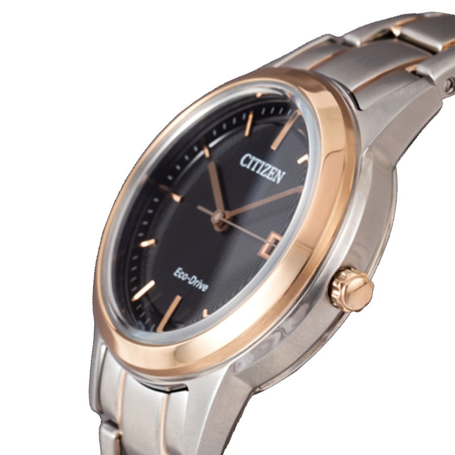 Đồng Hồ Nữ Citizen Dây Thép Không Gỉ FE1088-50E - Mặt Đen