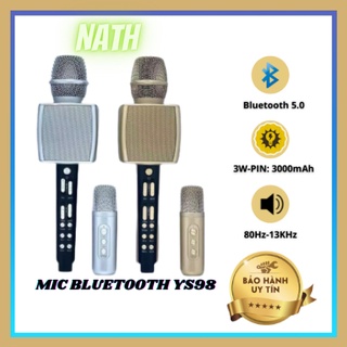 Micro karaoke YS98 cao cấp 2021, Micro karaoke bluetooth không dây tích hợp loa, Bảo hành 6 tháng