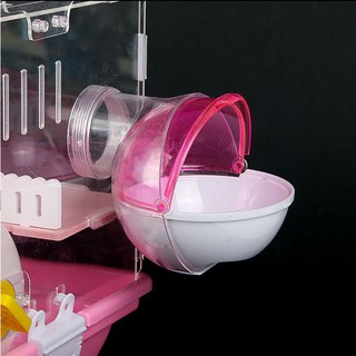 Lồng hamster biệt thự 2 tầng full đồ mica