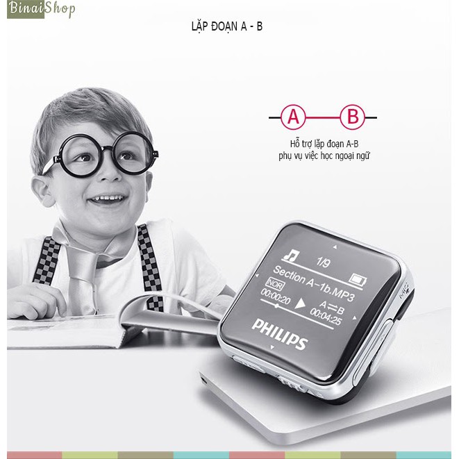 Máy nghe nhạc thể thao Philips SA2208