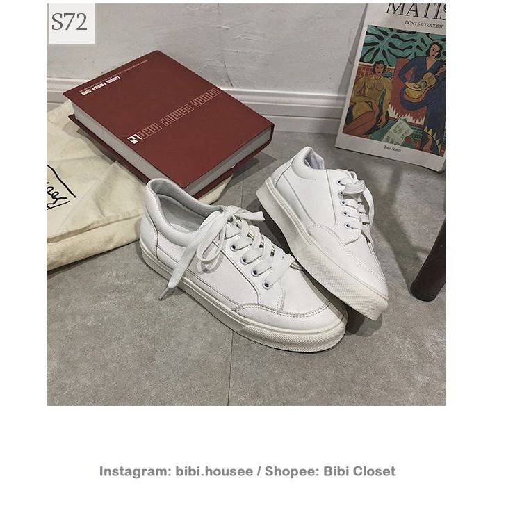 [Mã WAMT2405 giảm 10K đơn 0K] [CÓ SẴN] Giày trắng đơn giản Hàn Quốc thanh lịch mã S72 | BigBuy360 - bigbuy360.vn