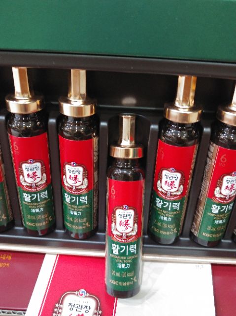 Nước Uống Hồng Sâm KGC Cheong Kwan Jang Vital Tonic (Hwal Gi Ruk) (20ml x 10 Ống)