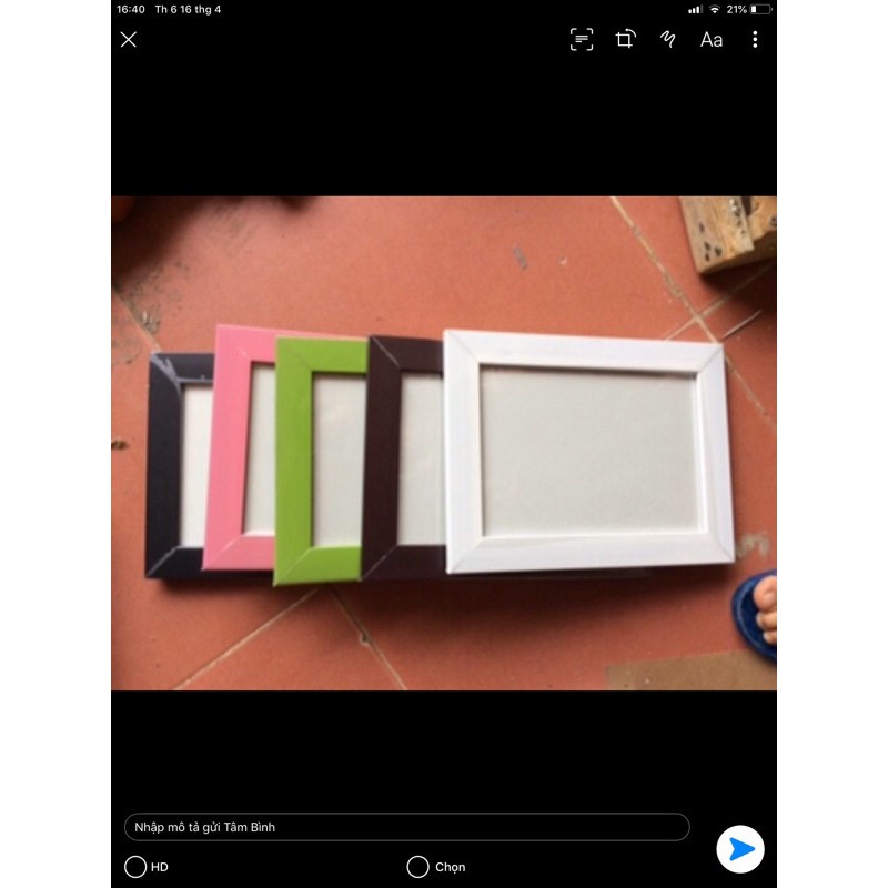 Khung ảnh 15x21 để bàn nhiều màu(rẻ vô địch).