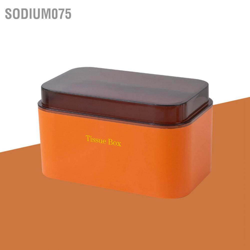 Sodium075 Hộp đựng khăn giấy treo tường Dung tích lớn Thiết kế góc tròn Niêm phong tốt không thấm nước