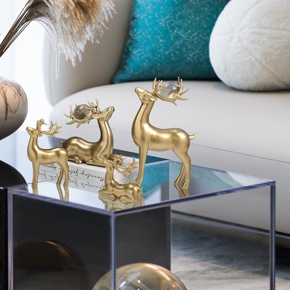 Tượng cặp hươu Windoo decor trang trí phòng siêu đẹp và sang trọng