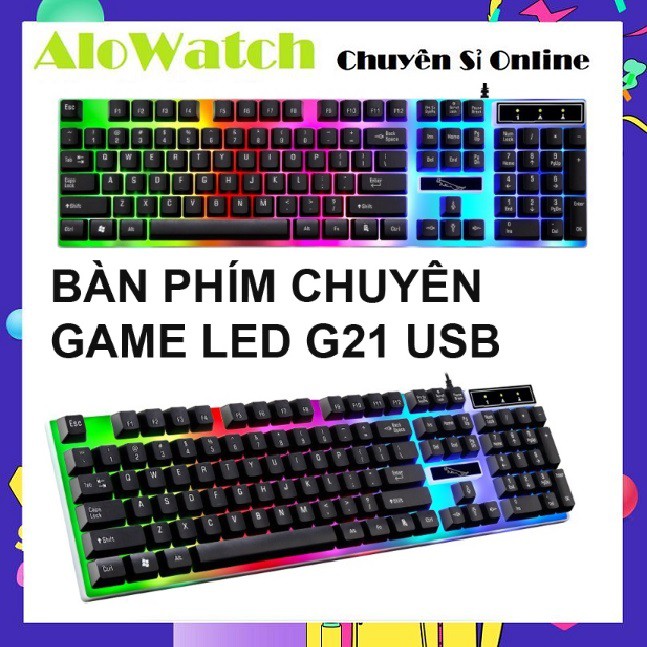 Bàn phím giả cơ game G21 LED chuyên dụng