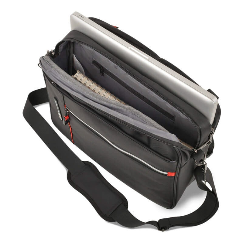 Cặp đen đa năng Mr Vui 417 cho học sinh cấp 2 cấp 3 có ngăn laptop 14 inch 38 x 29 x 13 cm