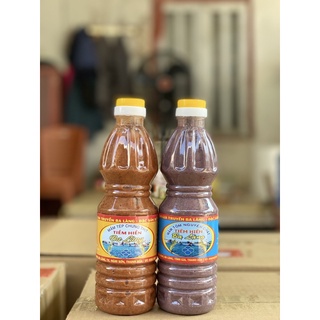 Combo 1 chai mắm tôm + mắm tép 500g chai nắp dập