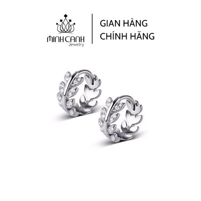 Bông Tai Bạc Cuộn Lá - Minh Canh Jewelry