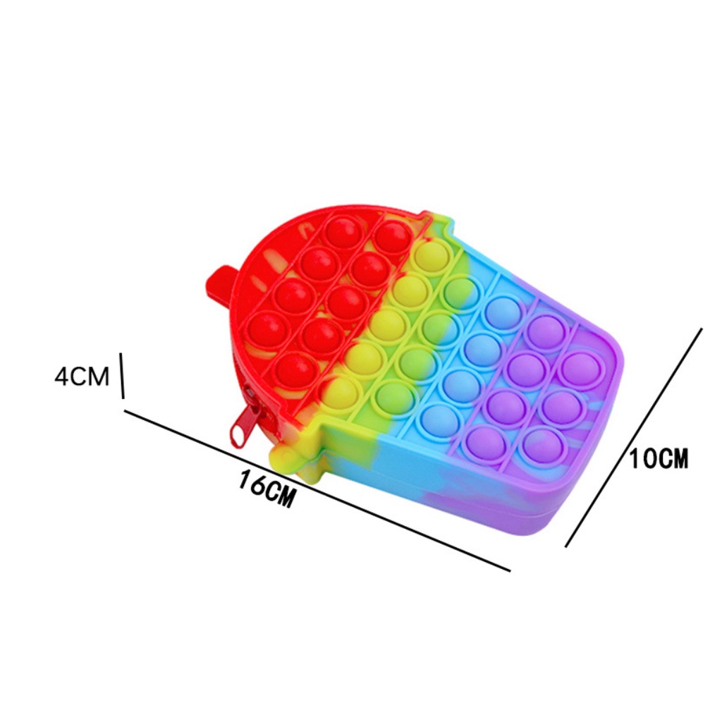 Balo silicon cho bé Đồ chơi cho bé nắn bóp bong bóng hỗ trợ giảm căng thẳng giảm stress Pop it Fidget