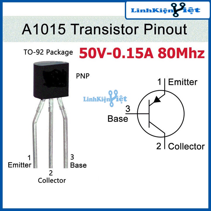 Bộ 20 con A1015 Transistor PNP 50V 0.15A