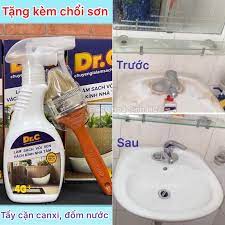 (Tặng quà 45k) Siêu tẩy cặn Canxi trên sen vòi, vách tắm kính Dr.C -loại 300ml  hiệu quả -Hàng chính hãng