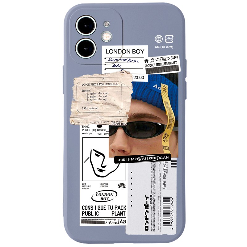 Ốp lưng JURSUE mềm hình cặp đôi dễ thương đẹp cho iPhone 13 12 11 Pro Max SE 2020 X XR XS ip 8 7 6 6S Plus kute Y230