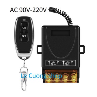 Công tắc điều khiển từ xa Rf 100m/3000w/30A/220V RF 433Mhz chuyên dùng cho máy rửa xe motor bơm nước 2hp.