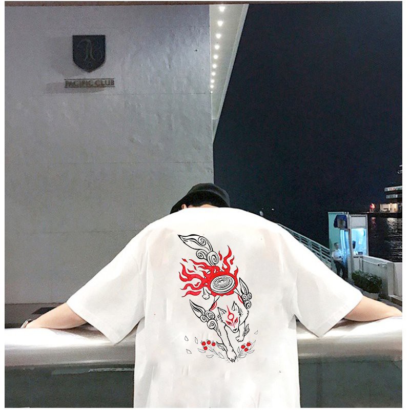 Áo thun unisex form rộng Nhật Bản đẹp độc lạ phong cách cá tính vải dày mịn 2019T2328