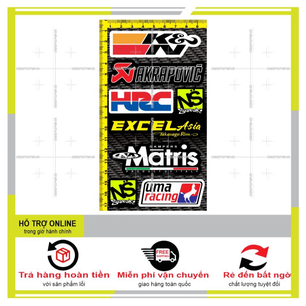 LOGO STICKER DÁN XE MÁY MINI M8 - SHINDECAL2